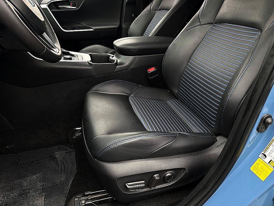 Used 2023 Cavalry Blue/Midnight Black Metallic Toyota Hybrid XSE image 11