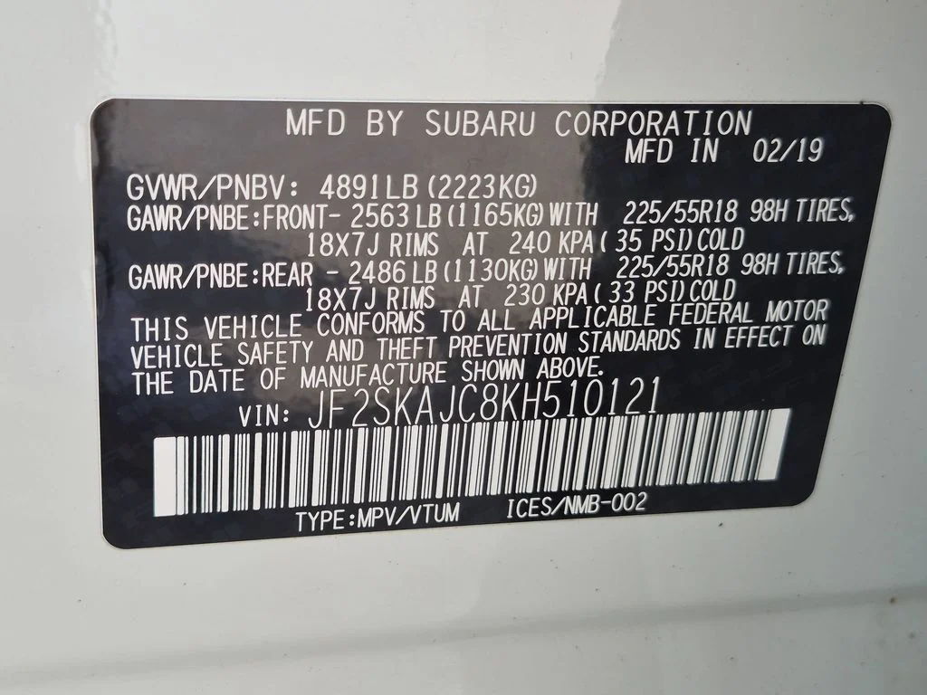 Used 2019 White Subaru Sport image 26