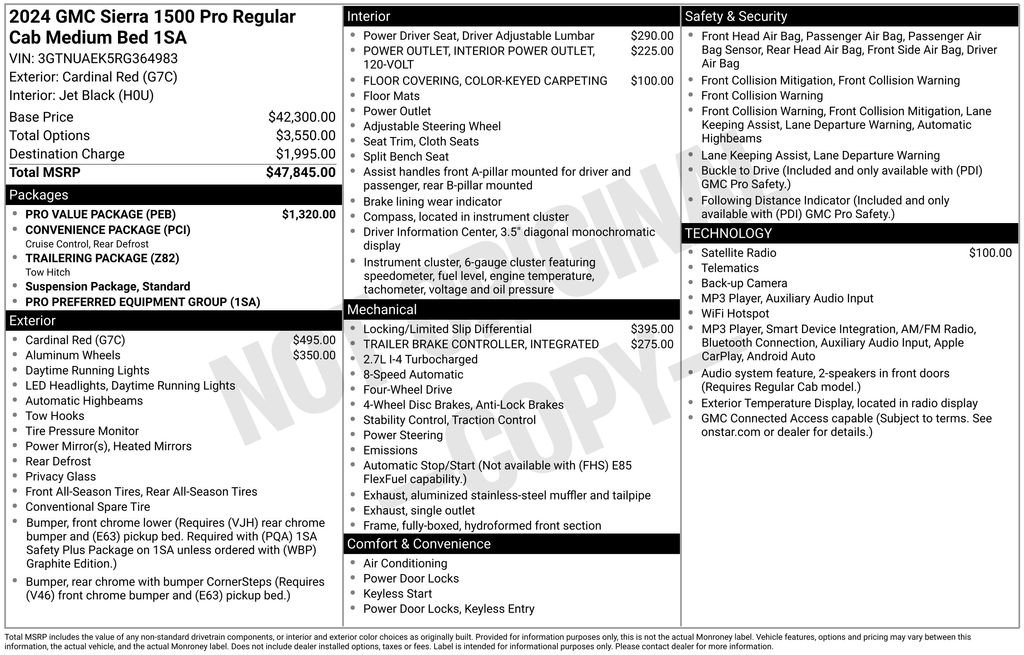 Used 2024 Red GMC Pro image 26