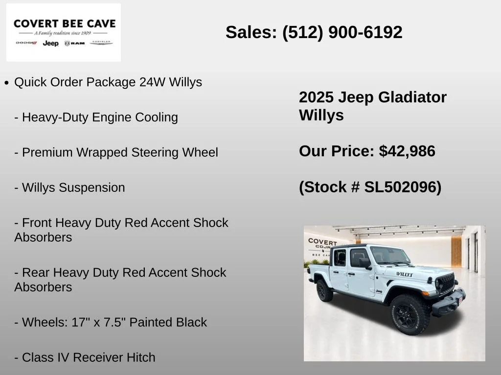 New 2025 Bright White Clear-Coat Exterior Paint Jeep Willys image 27