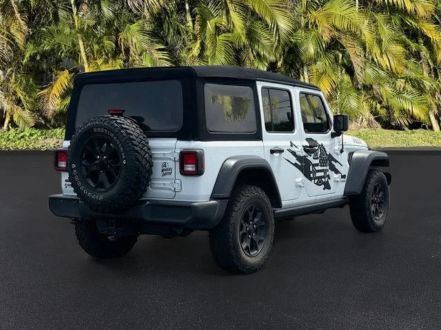 Used 2021 White Jeep Unlimited Willys image 5