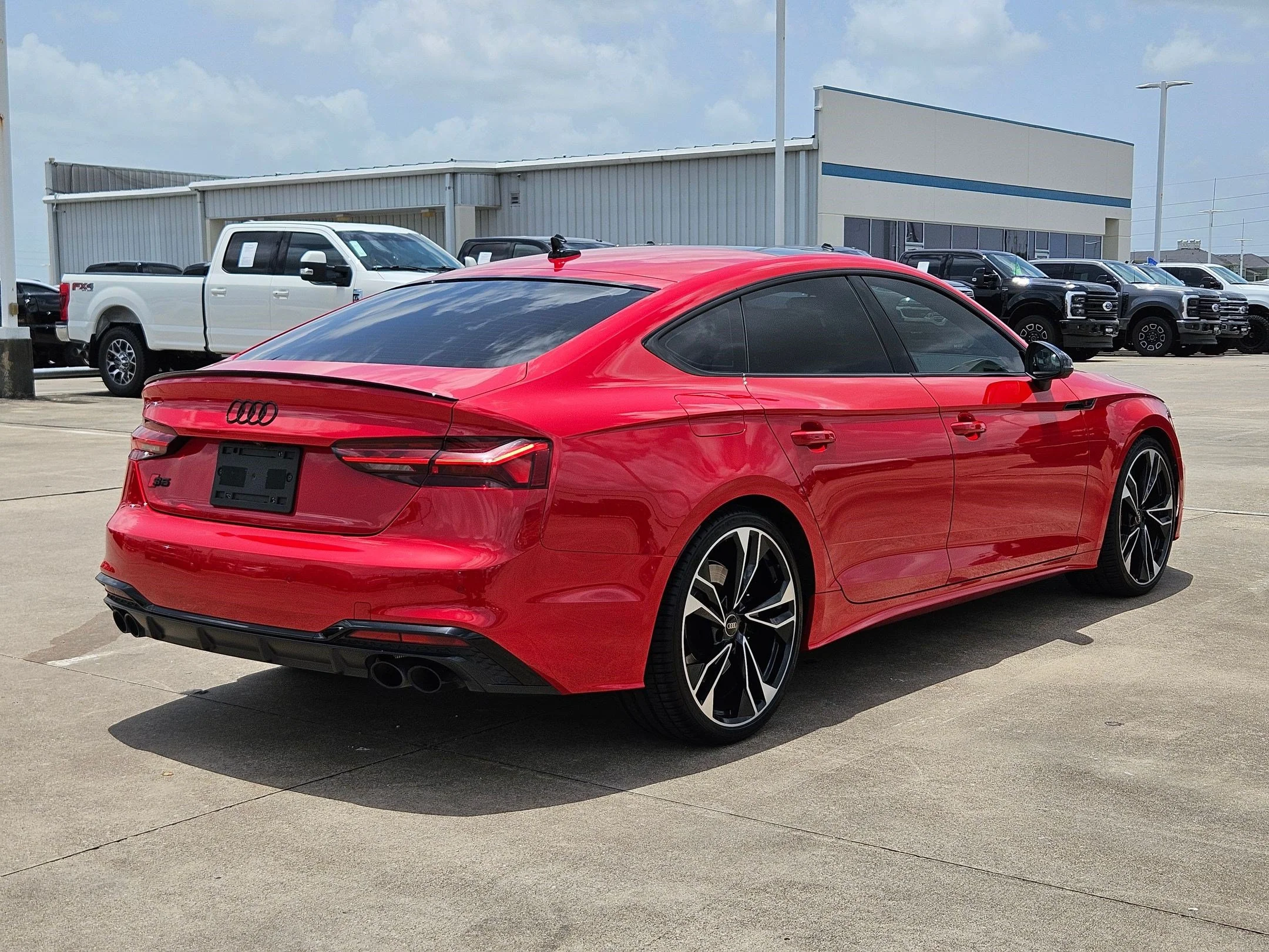 Certified Used 2024 Progressive Red Metallic Audi Premium Plus image 3