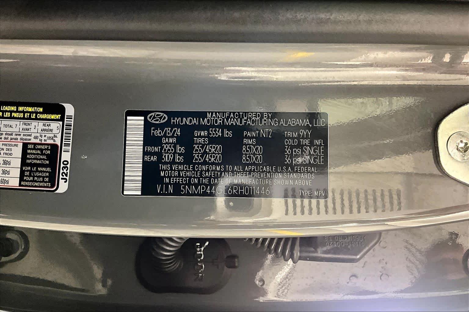 Used 2024 Hampton Gray Hyundai Limited image 65