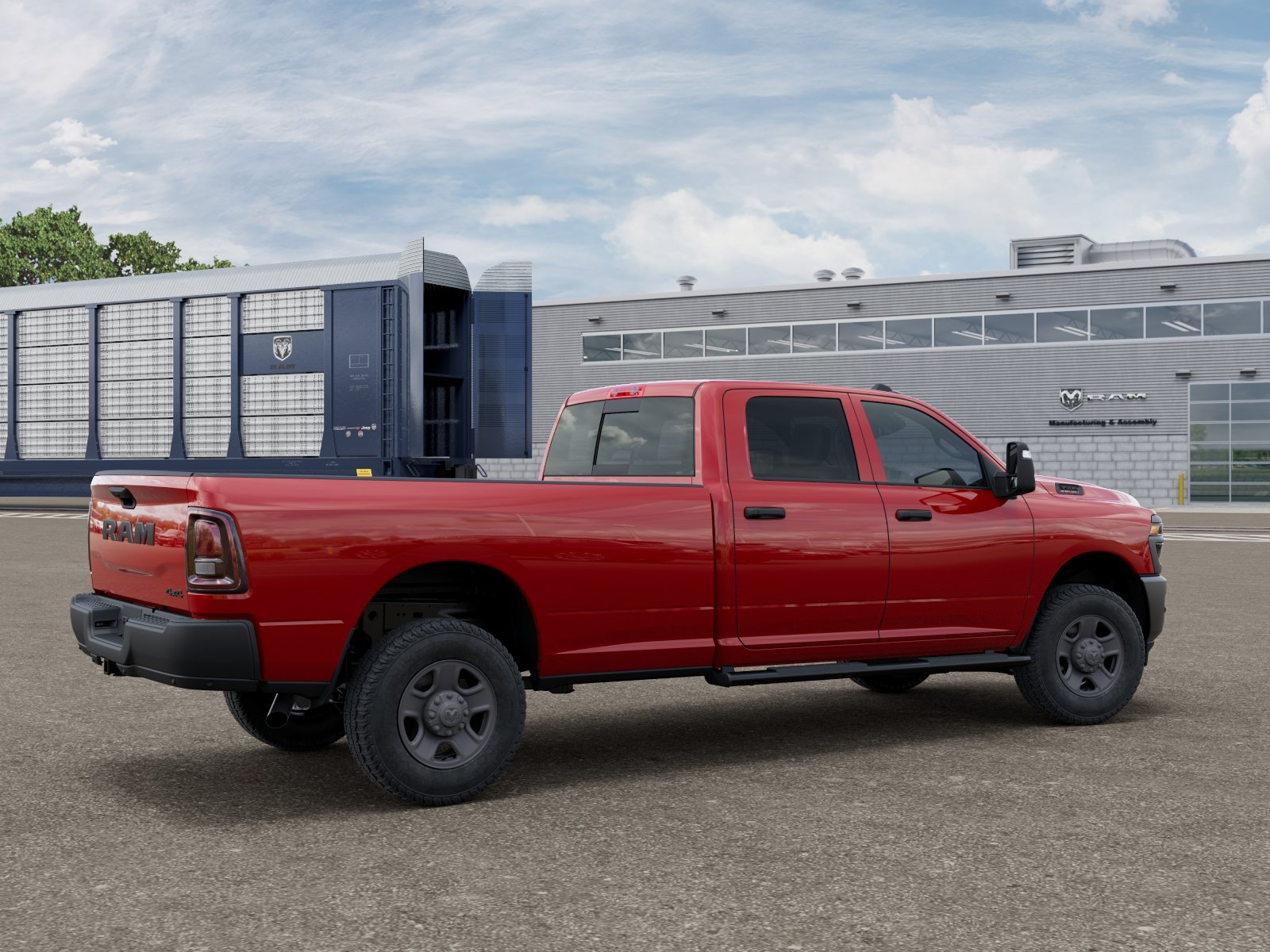 New 2026 Flame Red Clear-Coat Exterior Paint RAM TRADESMAN image 2