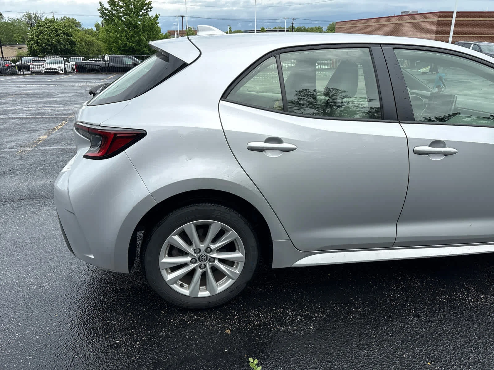 Used 2023 Classic Silver Metallic Toyota SE image 9