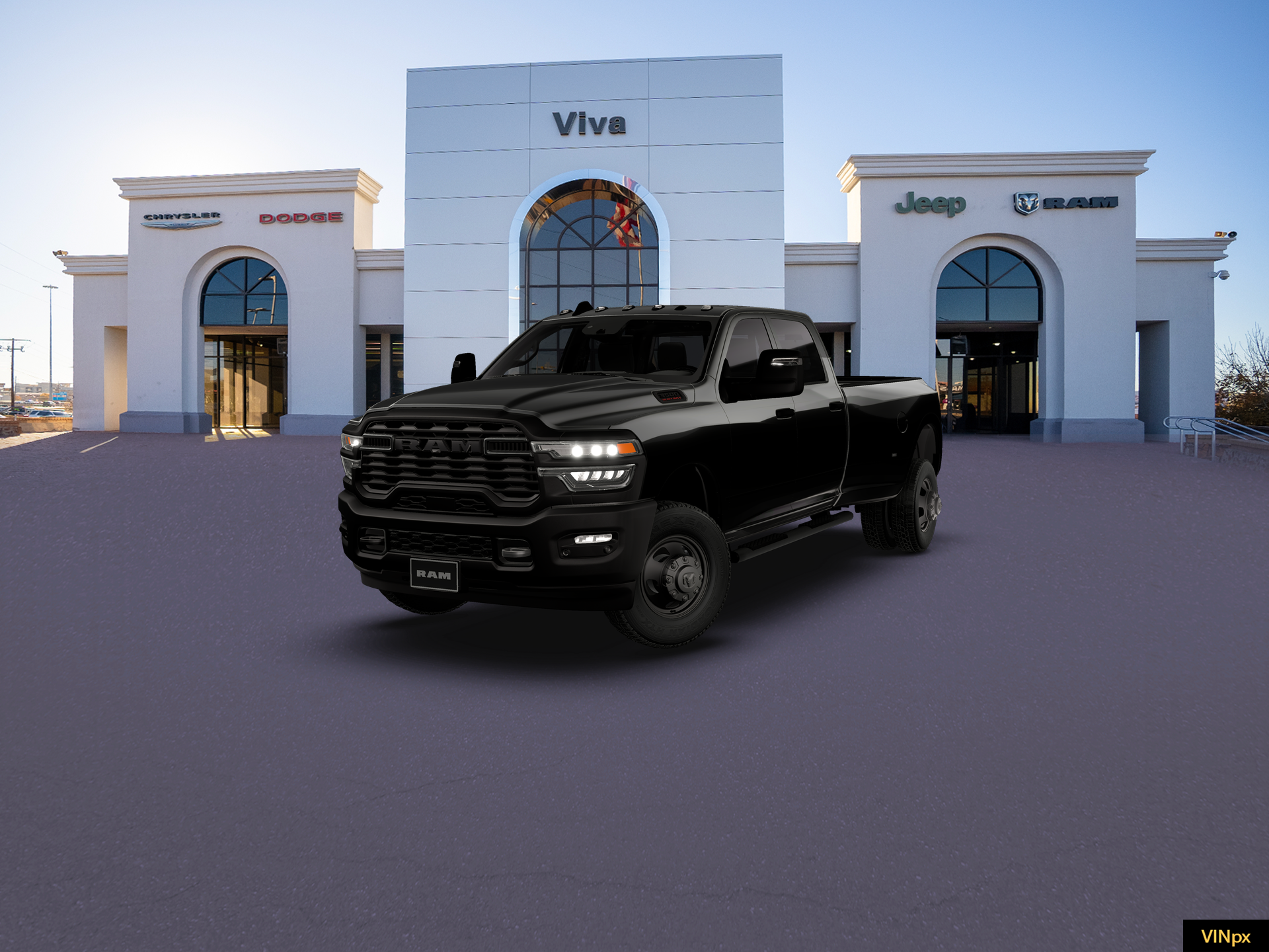 New 2026 Diamond Black Crystal Pearl-Coat Exterior Paint RAM Tradesman image 1