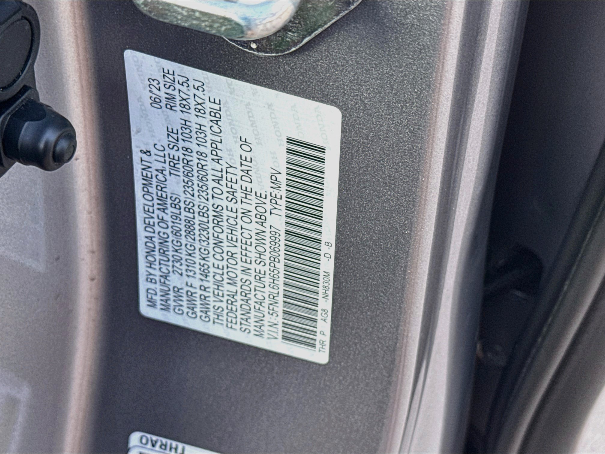 2023 Honda Odyssey EX-L - Photo 35