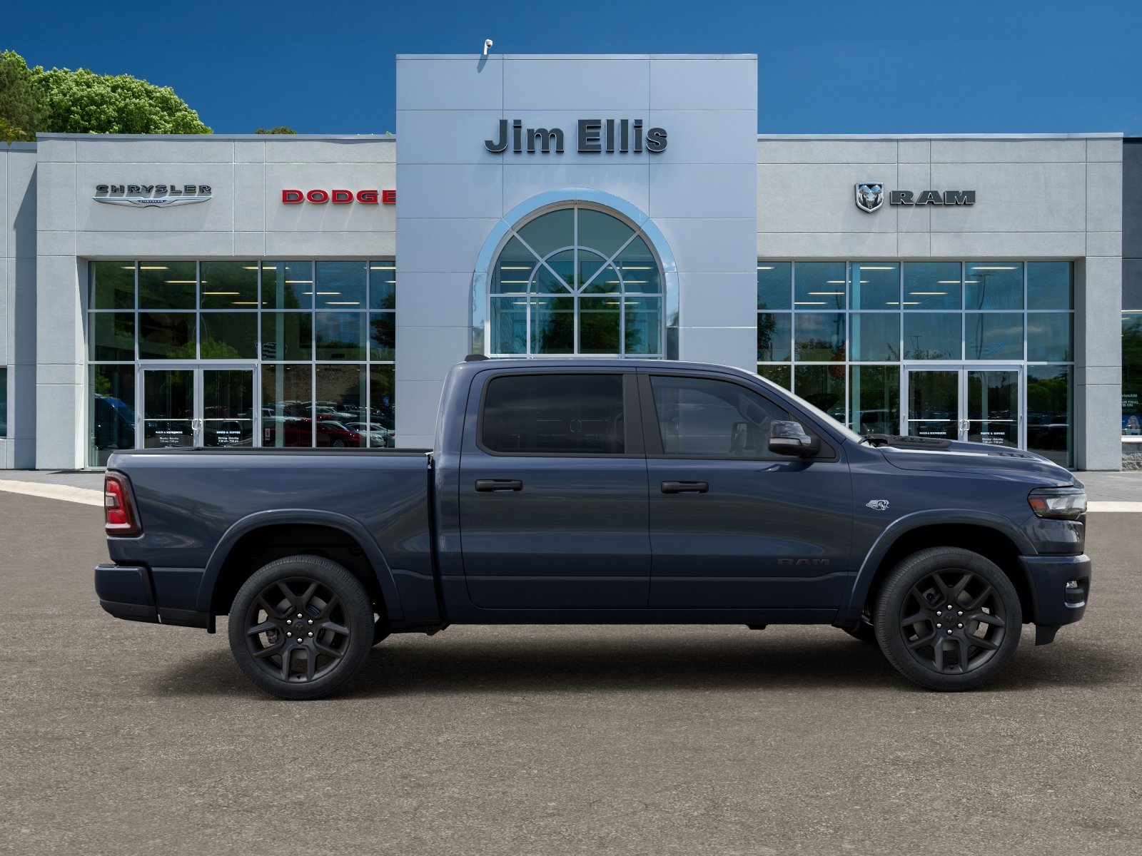 New 2026 Forged Blue Metallic Exterior Paint RAM Laramie image 47