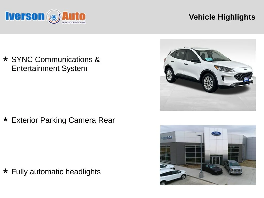 Used 2020 Ford Escape S with VIN 1FMCU9F63LUB69410 for sale in Huron, SD