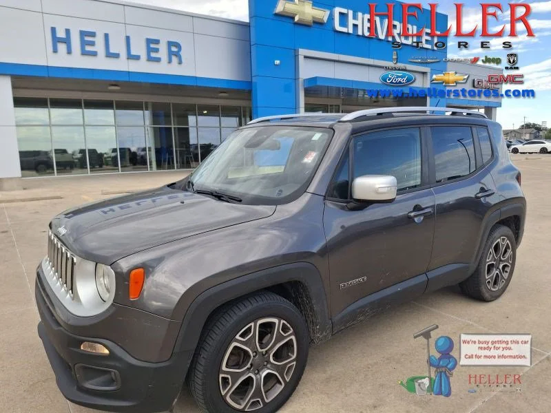 Used 2017 Granite Crystal Metallic Clearcoat Jeep Limited image 1