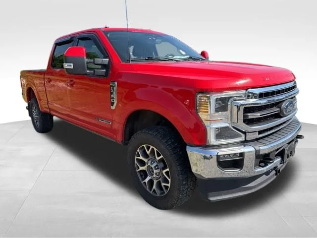 Used 2021 Red Ford Lariat image 2