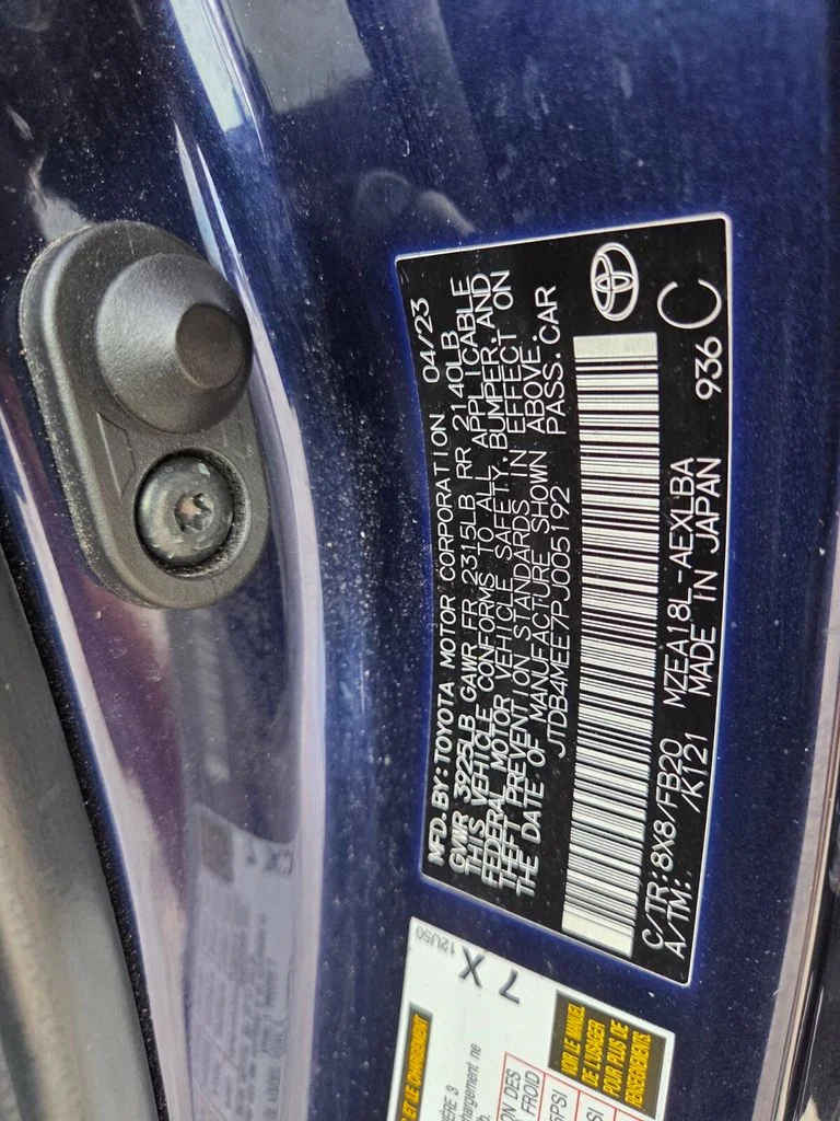 Used 2023 Blue Toyota LE image 31