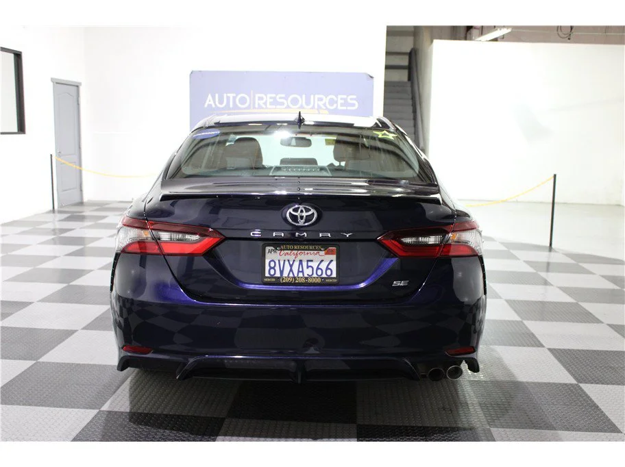 Used 2021 Blue Toyota SE Sedan 4D image 5