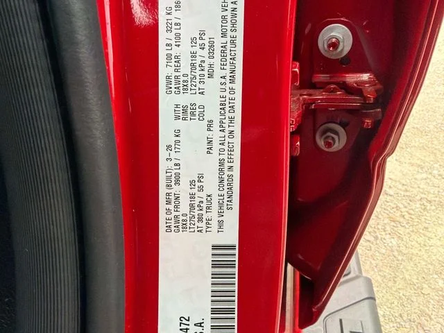 New 2026 Molten Red Pearl-Coat Exterior Paint RAM Warlock image 32