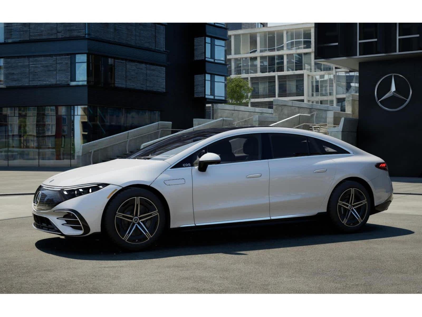 New 2026 MANUFAKTUR Moonlight White Metallic Mercedes-Benz EQS 450+ image 35