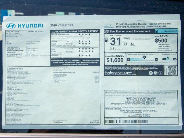 2026 Hyundai Venue SEL - Photo 19