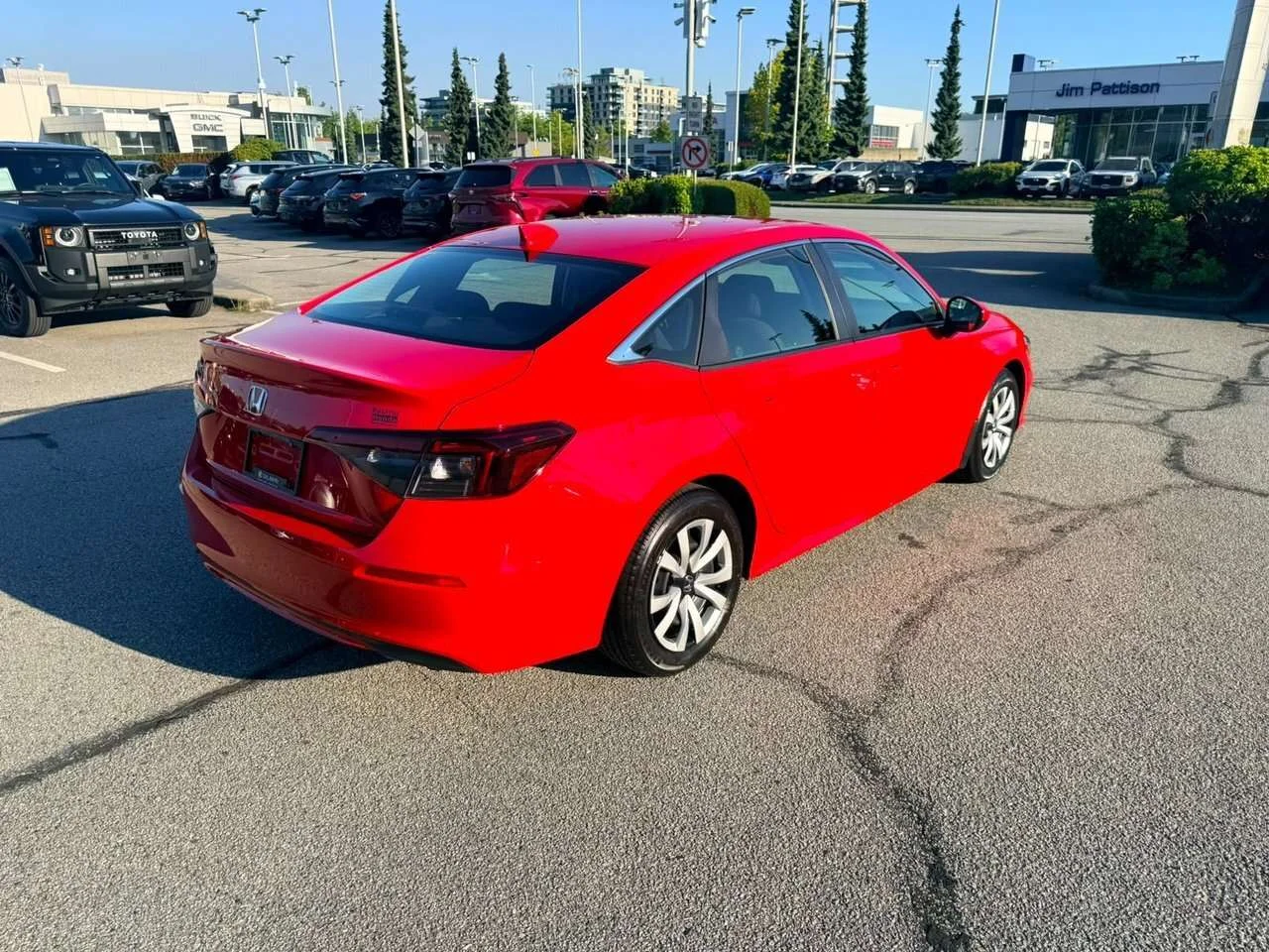 Used 2025 Rallye Red Honda LX CVT Sedan Certified Pre-Owned   One Owner   No image 5