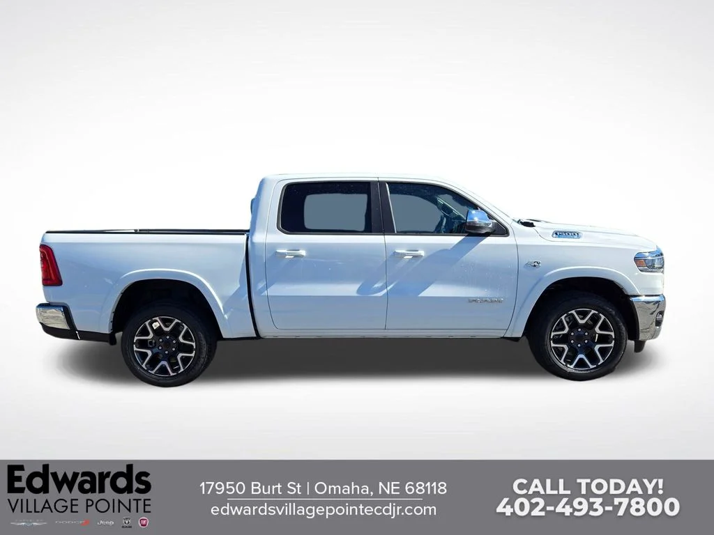 New 2026 Bright White Clear-Coat Exterior Paint RAM Laramie image 2
