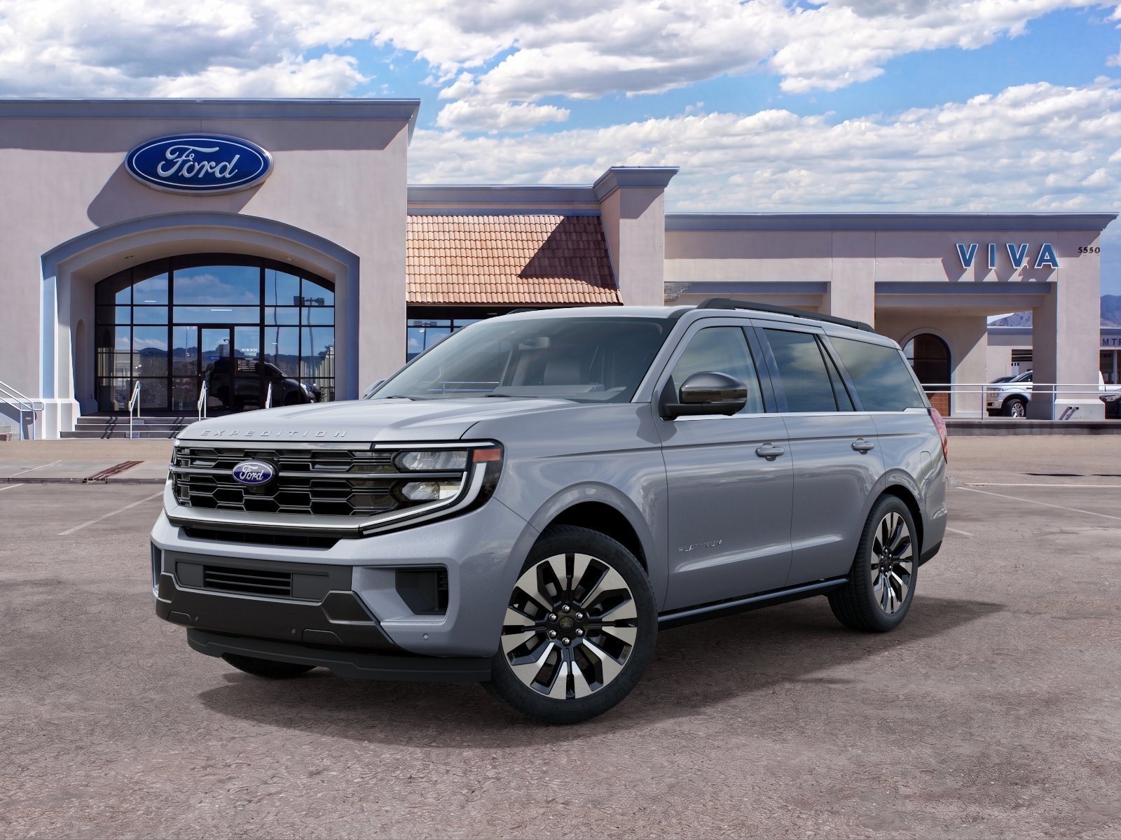 New 2027 Glacier Gray Metallic Tri-Coat Ford Platinum image 2