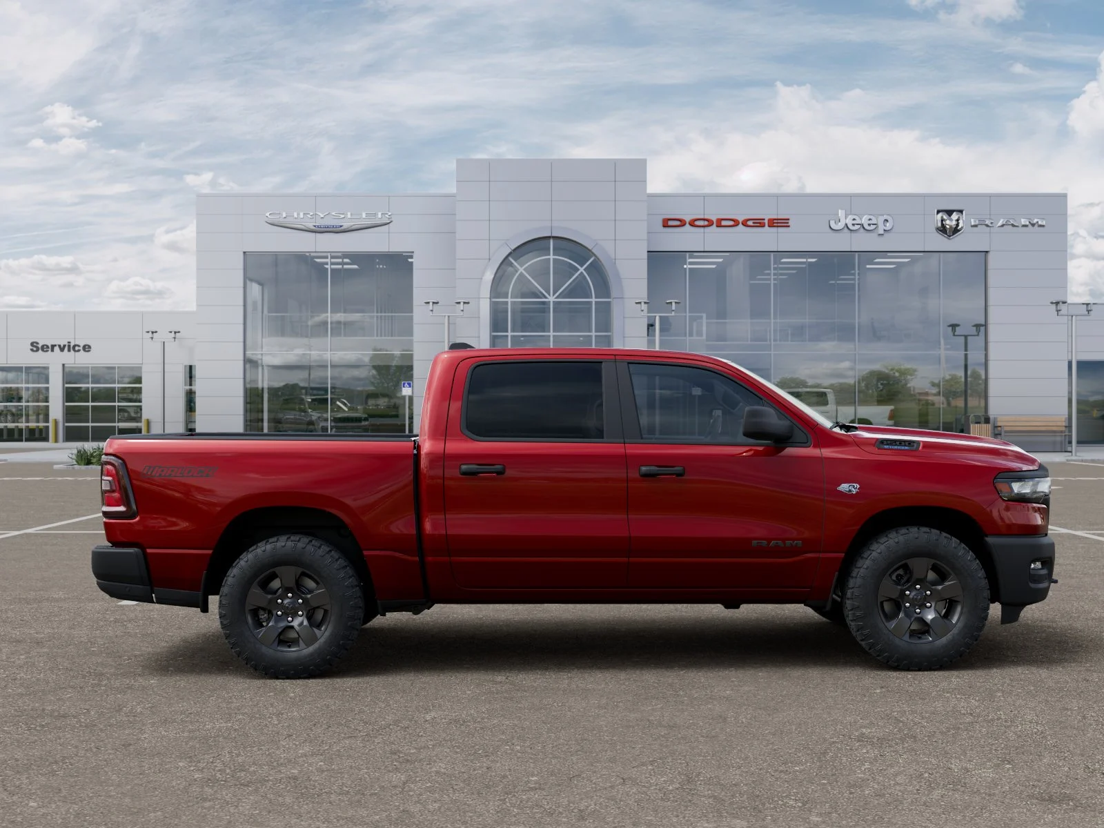 New 2026 Molten Red Pearl-Coat Exterior Paint RAM Warlock image 61