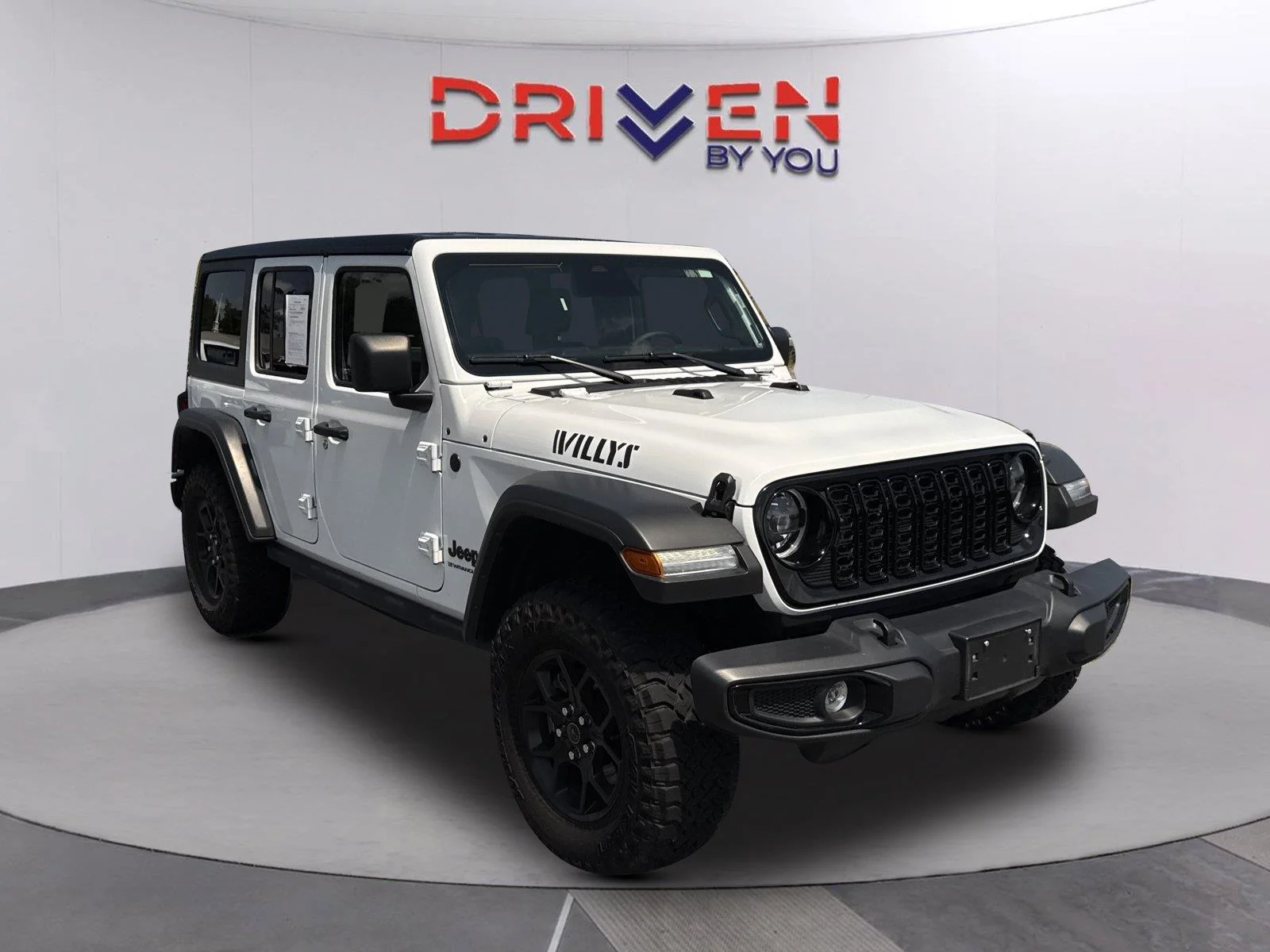 Used 2025 Bright White Clearcoat Jeep Willys image 1