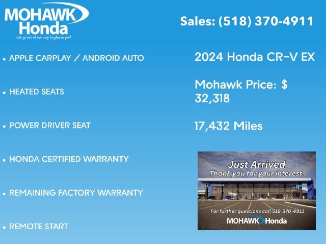 Certified Used 2024 Platinum White Pearl Honda EX image 3