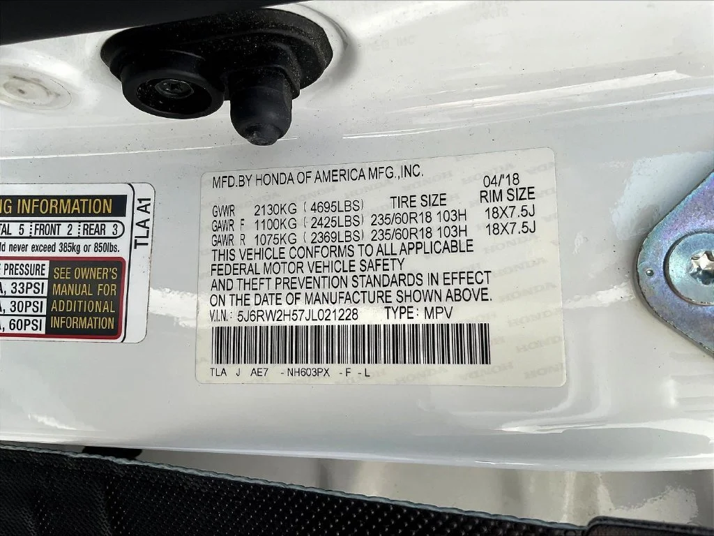 Used 2018 White Diamond Pearl Honda EX image 9