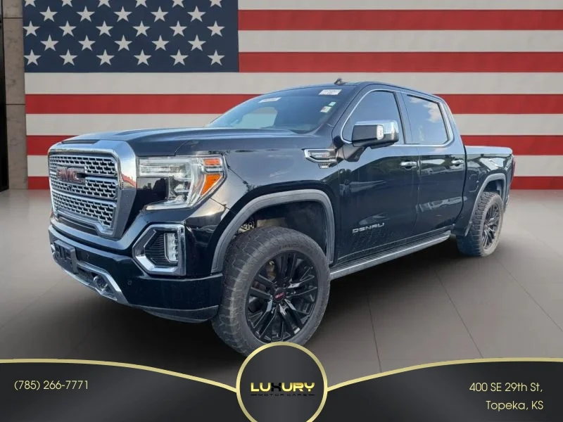Used 2020 Black GMC Denali Pickup 4D 5 3/4 ft image 1
