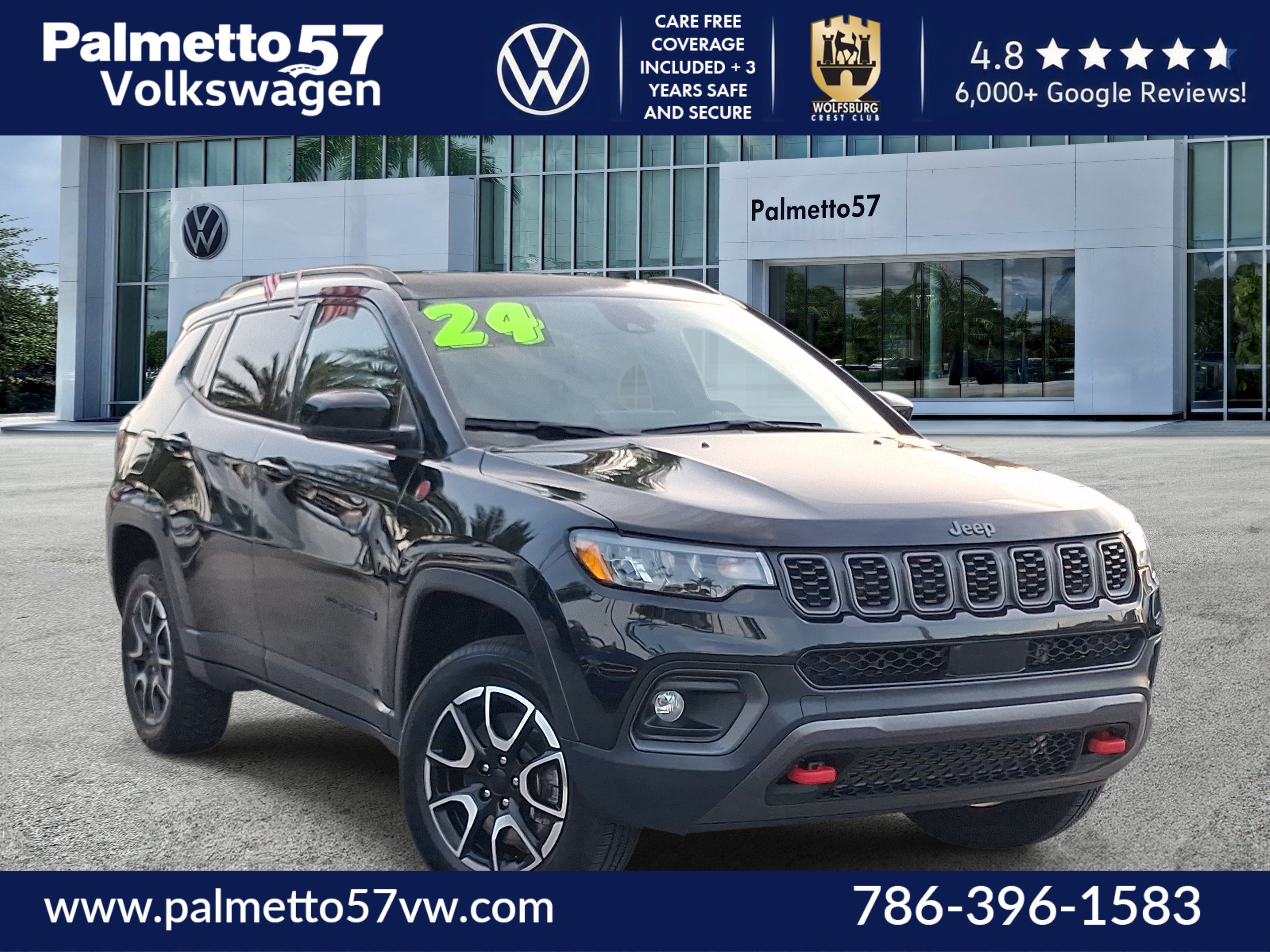 Used 2024 Black Jeep Trailhawk image 1