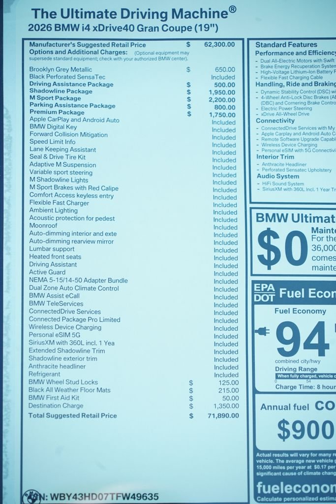 New 2026 Brooklyn Grey Metallic BMW xDrive40 image 8