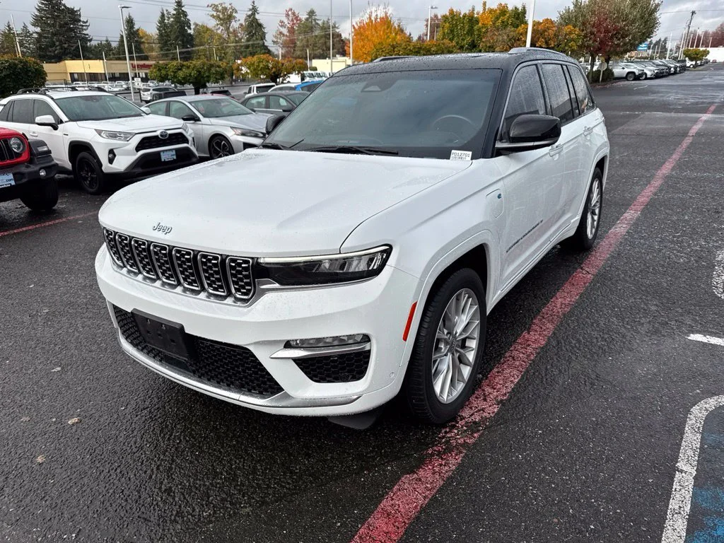 Used 2023 Bright White Clearcoat Jeep Summit 4xe image 3