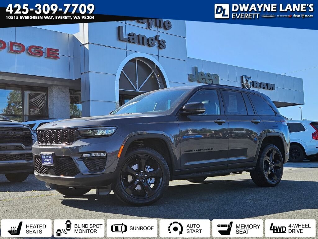 Used 2024 Baltic Gray Metallic Clear Coat Jeep Limited image 1