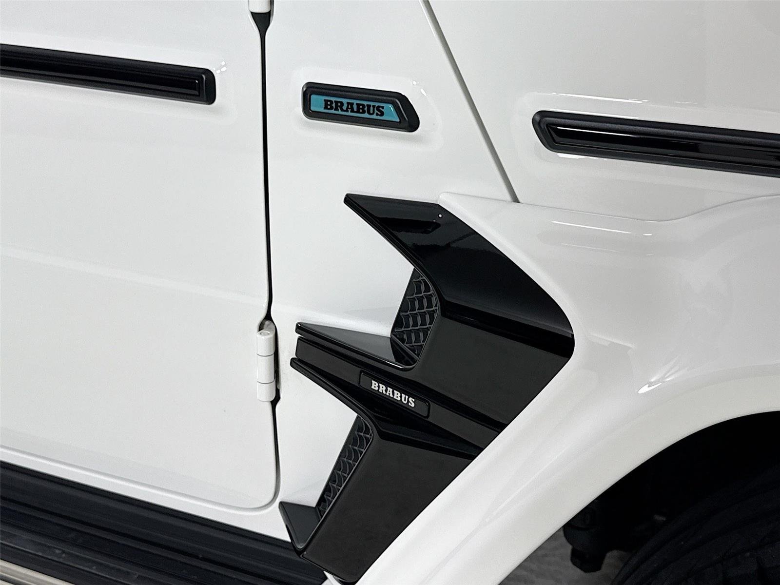 Used 2024 Polar White Mercedes-Benz AMG® G 63  Brabus Custom Widebody / Custom Tiffany Interior image 36