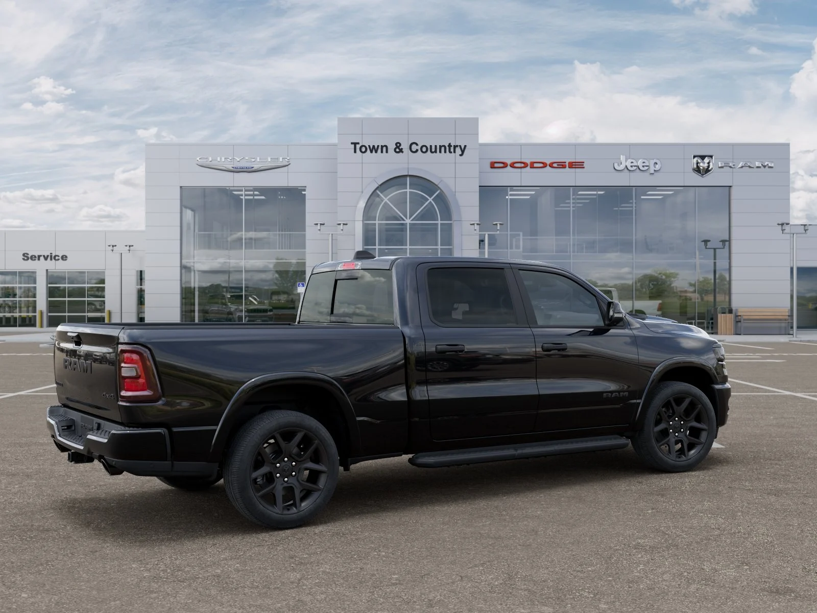 New 2026 Diamond Black Crystal Pearl-Coat Exterior Paint RAM Laramie image 30