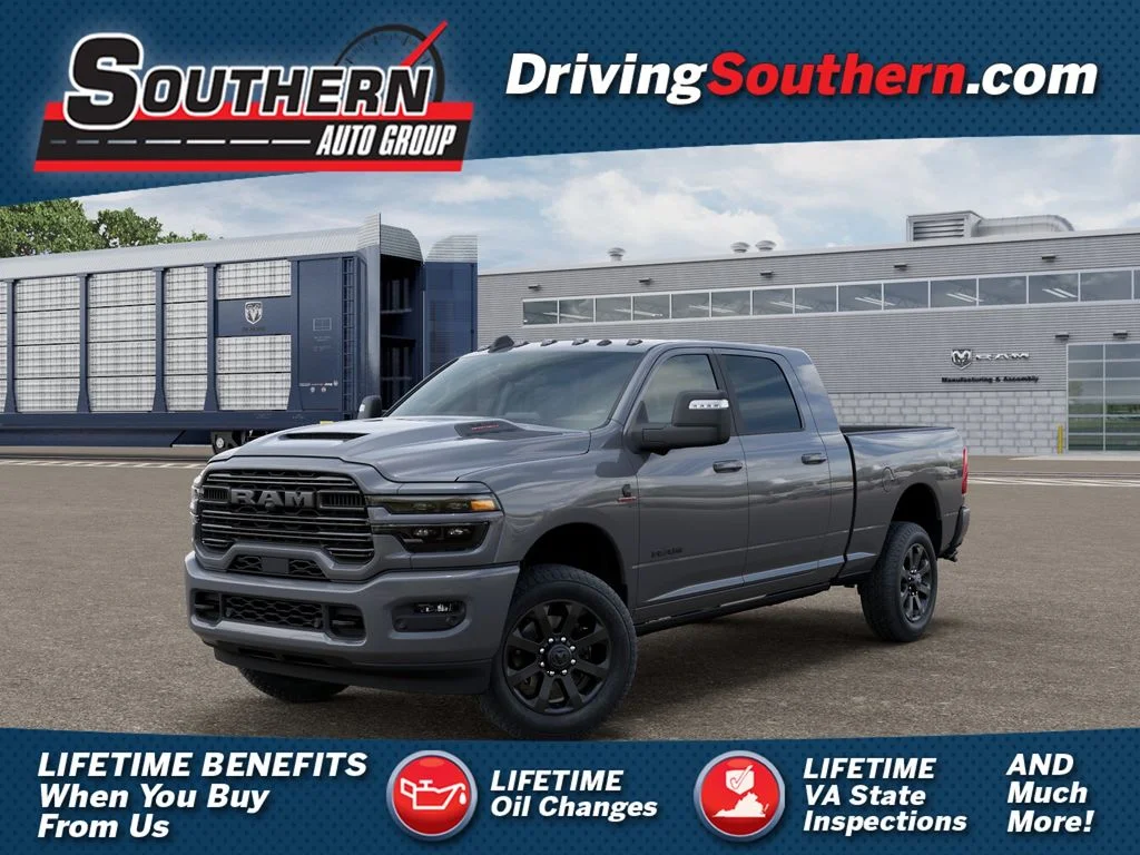 New 2026 Ceramic Gray Clear-Coat Exterior Paint RAM Laramie image 1