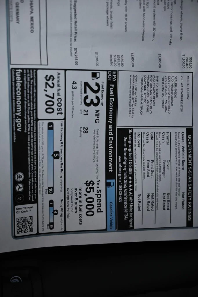 New 2026 Glacier White Metallic Audi Premium Plus image 26