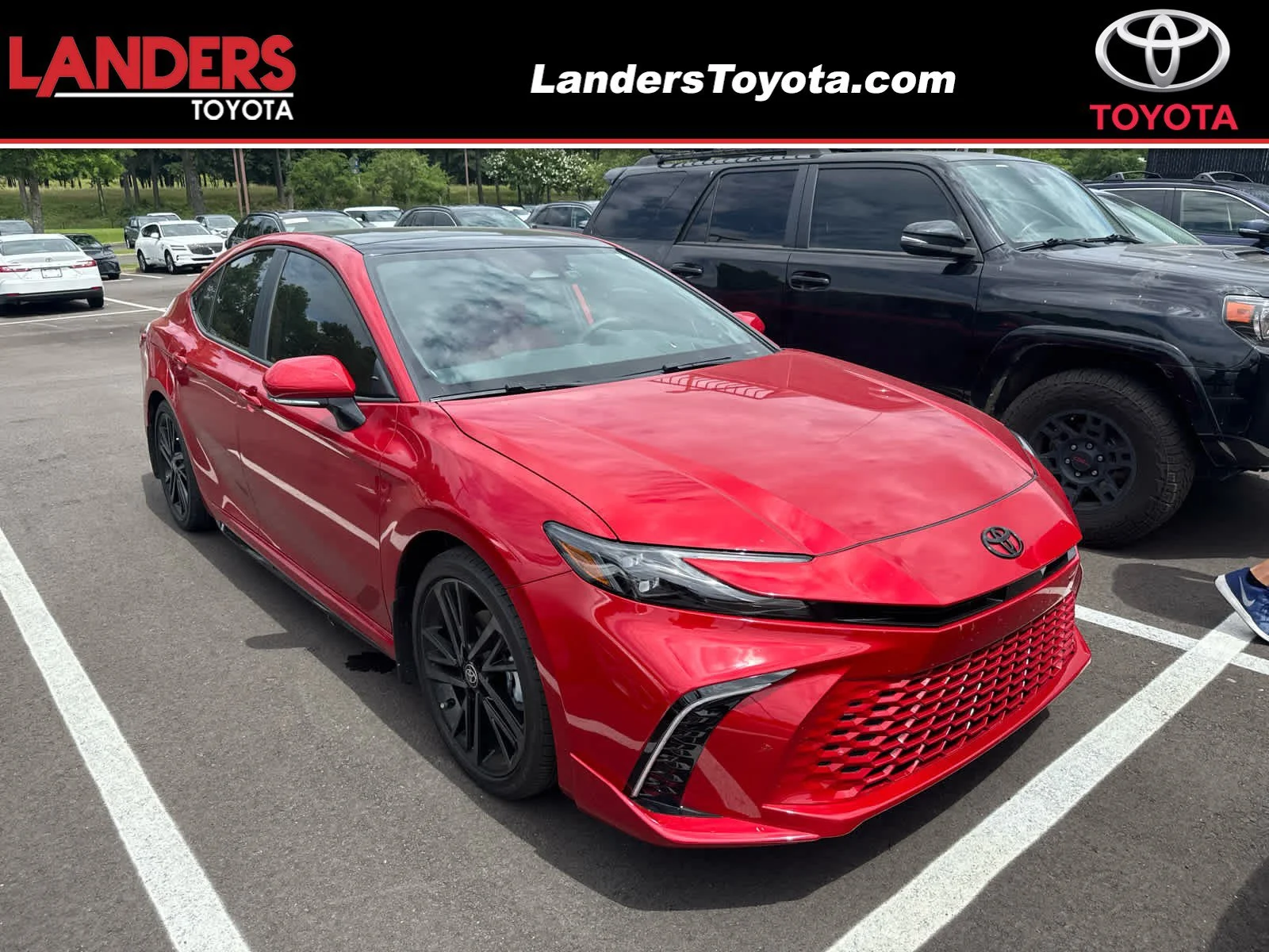 Certified Used 2025 Supersonic Red Toyota XSE image 1
