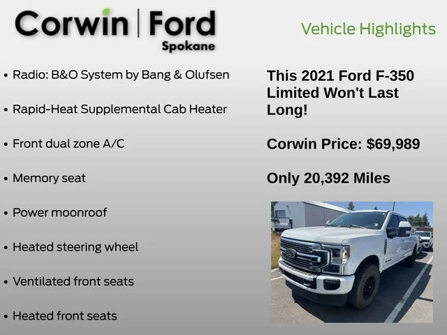 Used 2021 Star White Ford Limited image 12