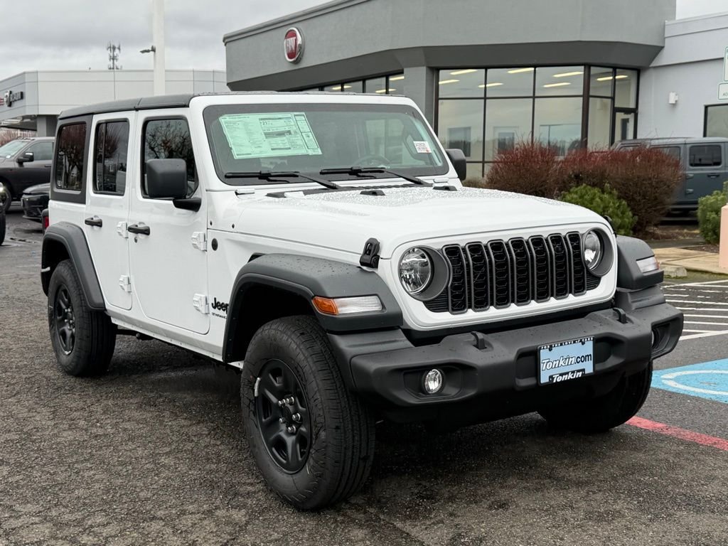 New 2026 Bright White Clear-Coat Exterior Paint Jeep Sport image 2