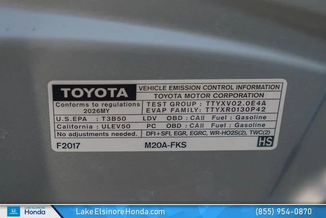 Used 2026 Classic Silver Metallic Toyota SE image 30