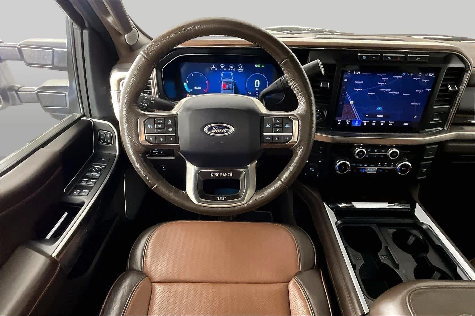 Used 2024 Star White Metallic Tri-Coat/Darkened Bronze Ford King Ranch image 6