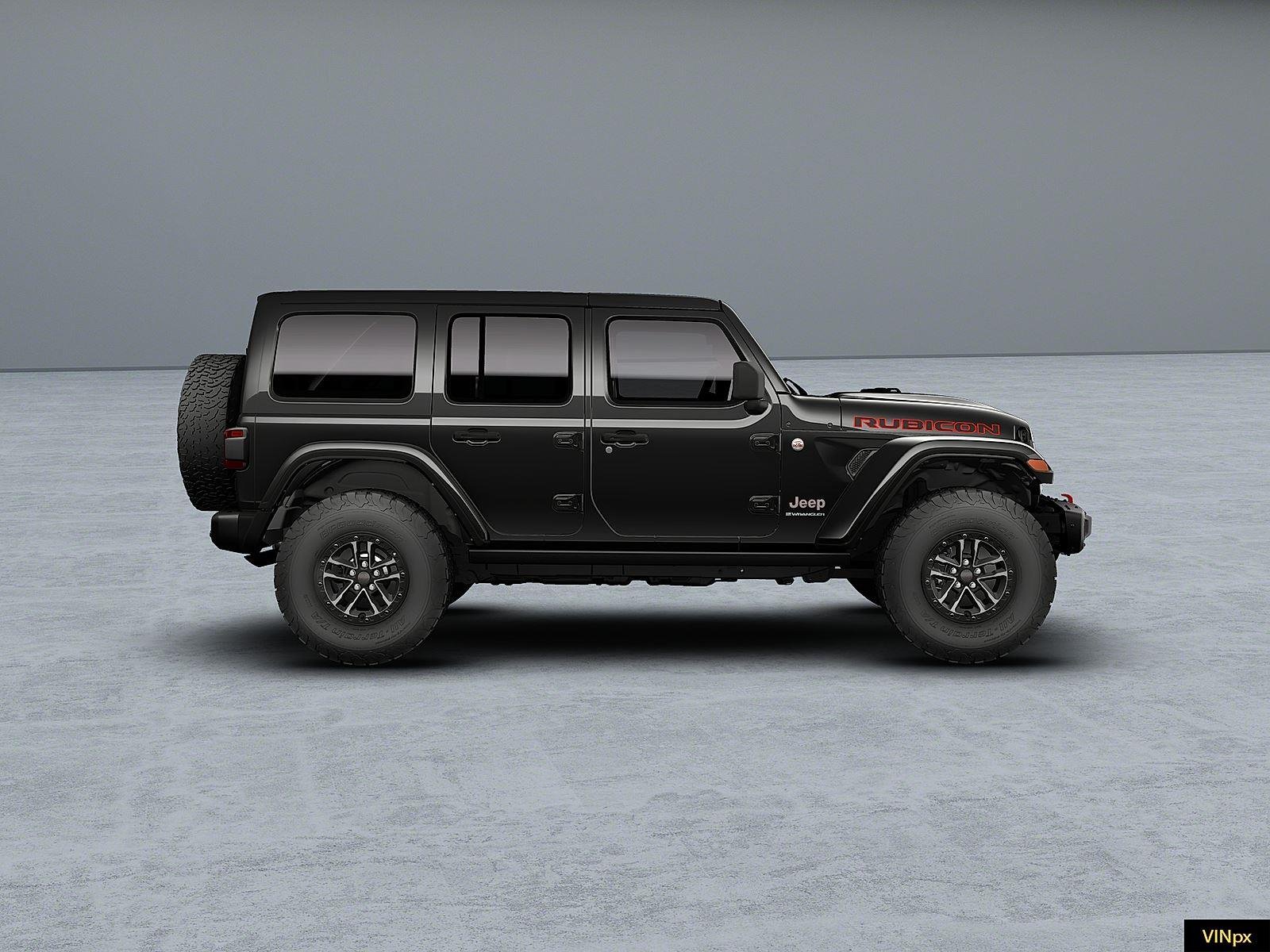 New 2026 Black Clear-Coat Exterior Paint Jeep Rubicon X image 9