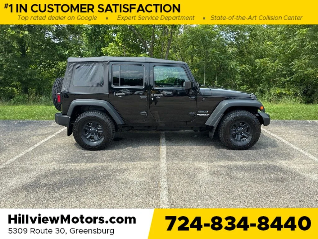 Certified Used 2016 Black Clearcoat Jeep Unlimited Sport image 8