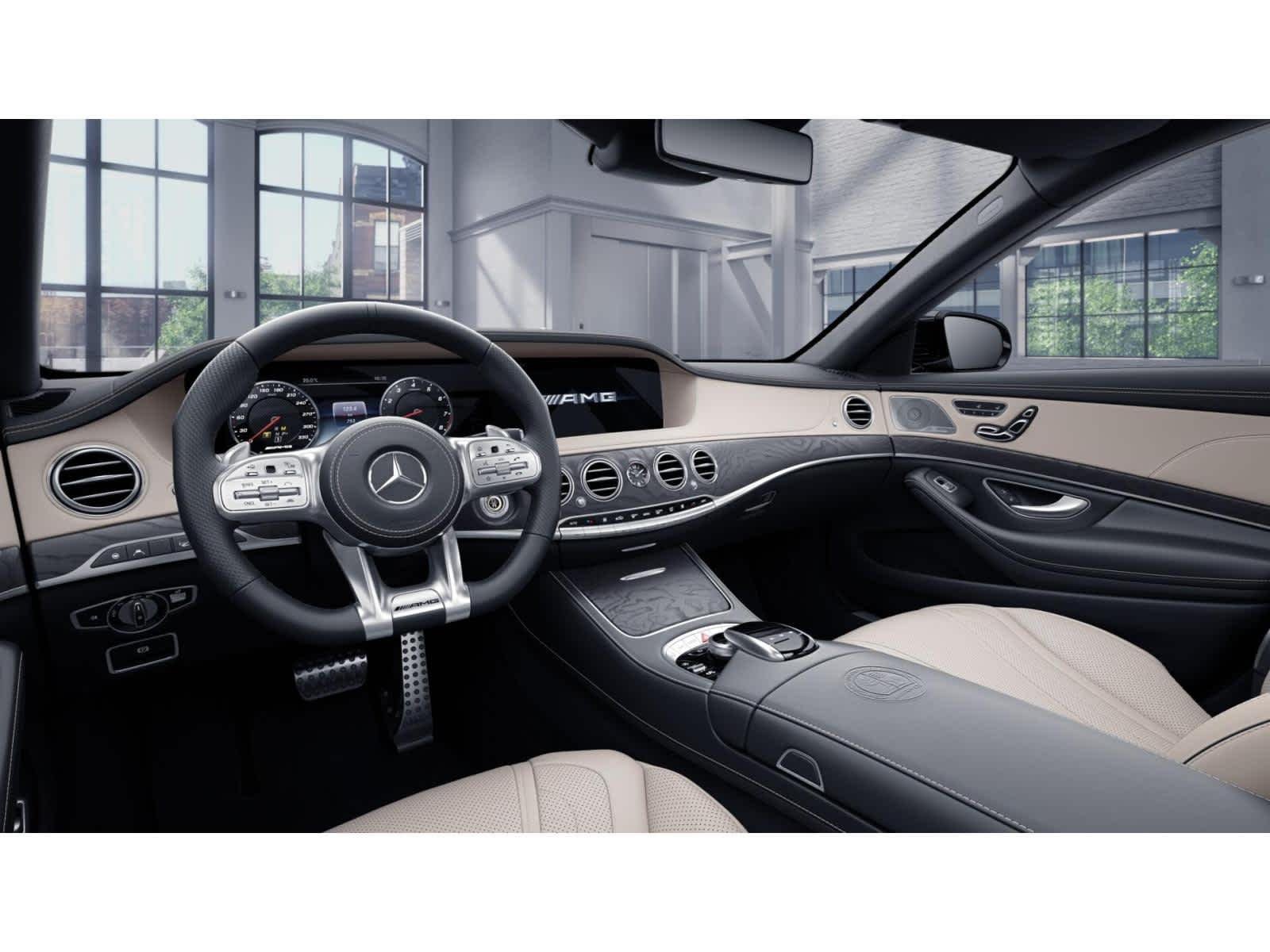 Used 2019 designo Diamond White Mercedes-Benz AMG® S 63 image 3