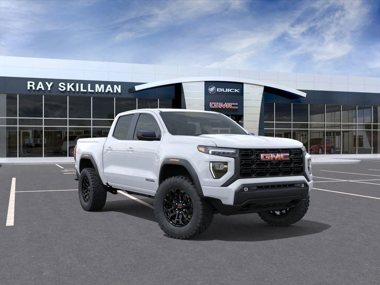 Summit White 2026 GMC Canyon Elevation Crew Cab RWD Pickup Truck 4X2 8-Speed Automatic
