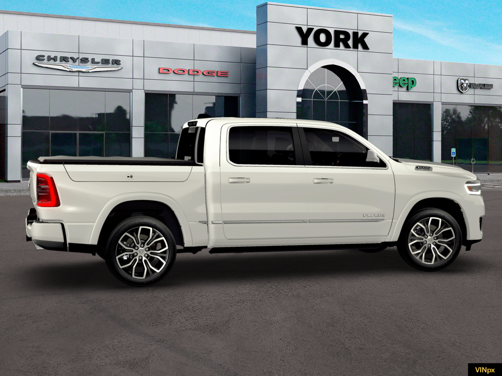 New 2026 Ivory White Tri-Coat Pearl-Coat Exterior Paint RAM Tungsten image 27