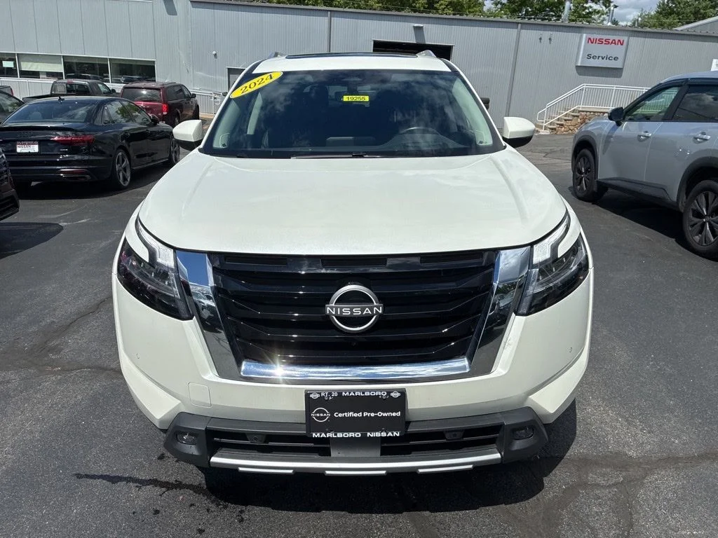 Certified Used 2024 White Nissan Platinum image 2
