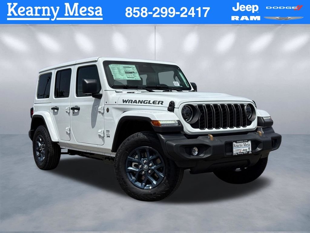 New 2026 Bright White Clear-Coat Exterior Paint Jeep 85th Anniversary Edition image 1