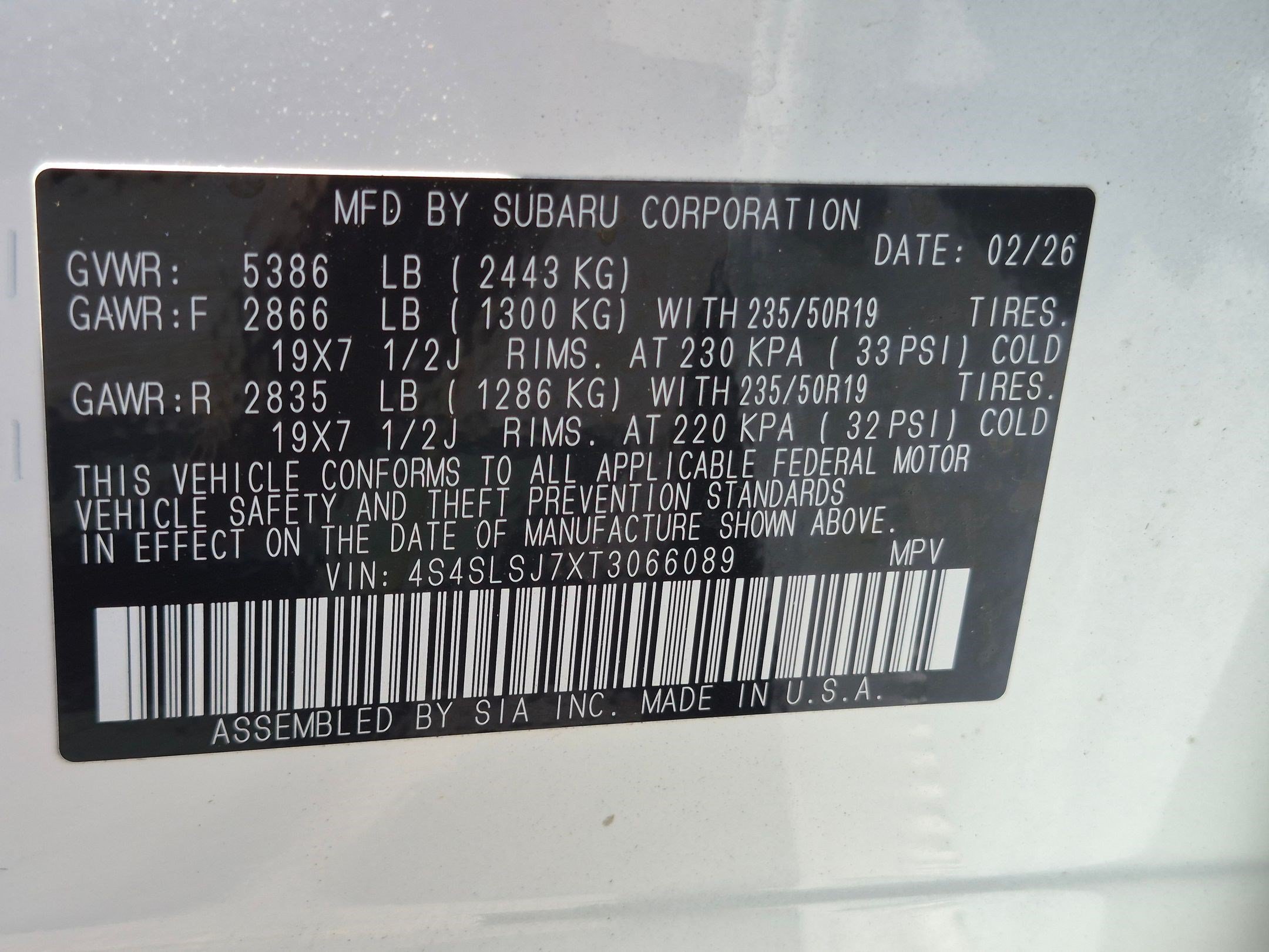 Used 2026 Crystal White Pearl Subaru Sport Hybrid image 36