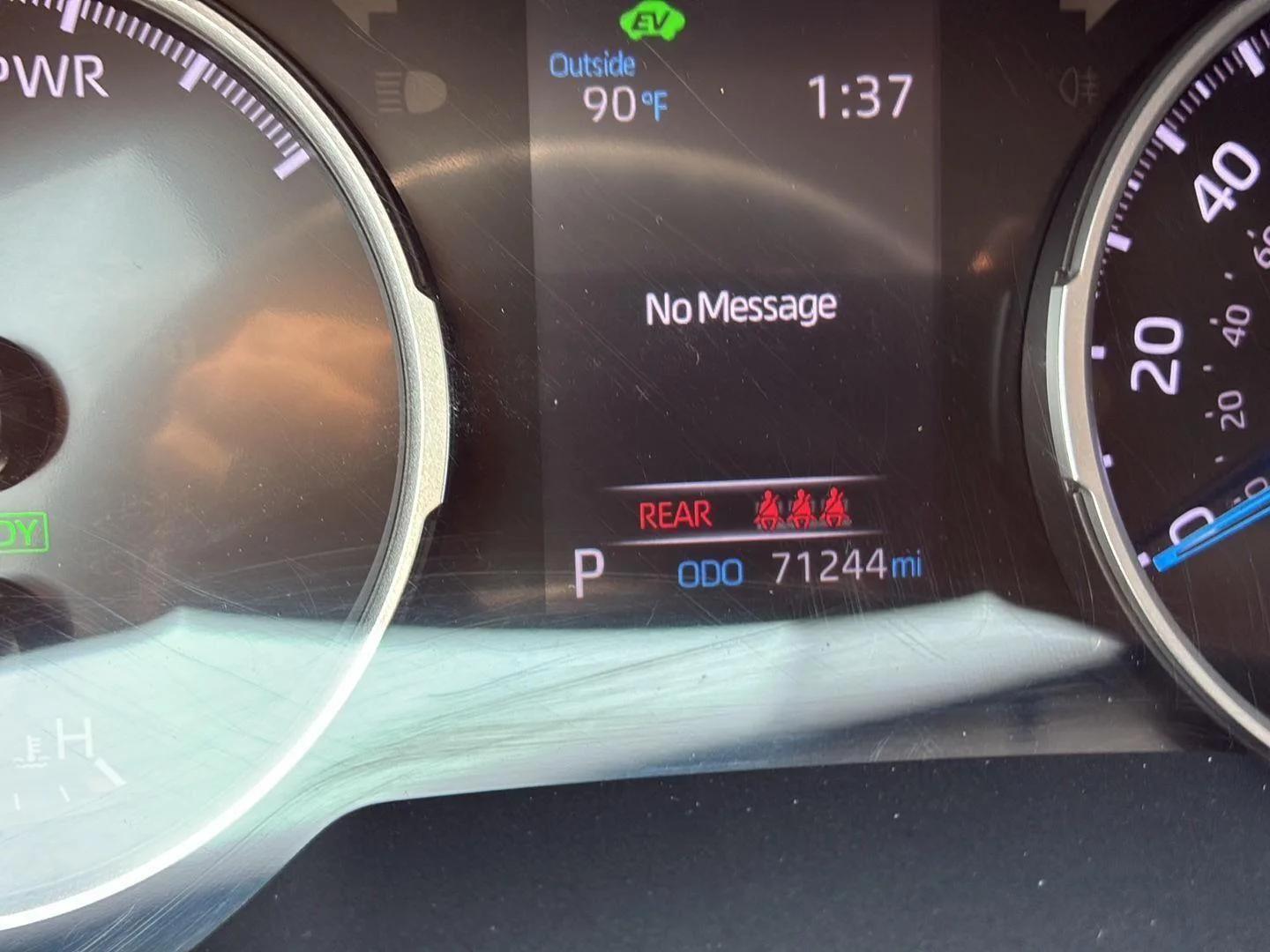 Used 2021 Blue Flame Toyota Hybrid LE image 33